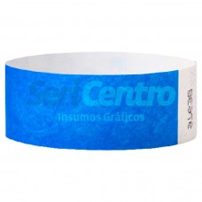 Pulseras Tyvek azul (10 unidades)