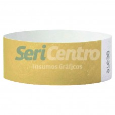 Pulseras Tyvek dorado (10 unidades)