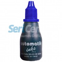 Tinta para sellos azul x 25 cc