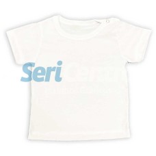 Remera Bebe Broche Metálico Blanca