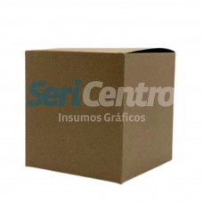 Caja cubo kraft sin ventana