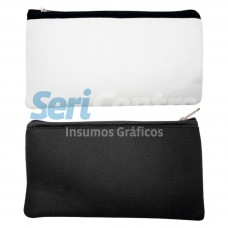 Cartuchera neoprene negra 23x11cm