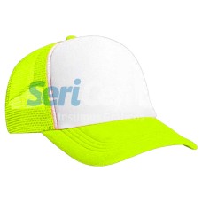 Gorra trucker amarilla fluo