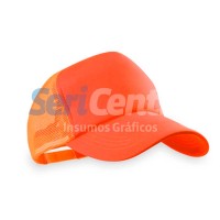 Gorra trucker naranja fluo 