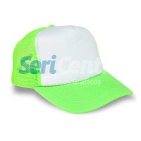 Gorra trucker verde fluo