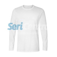 Remera Blanca Sublimable Mangas Largas