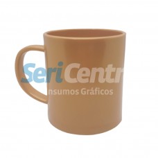 Taza plástica dorada