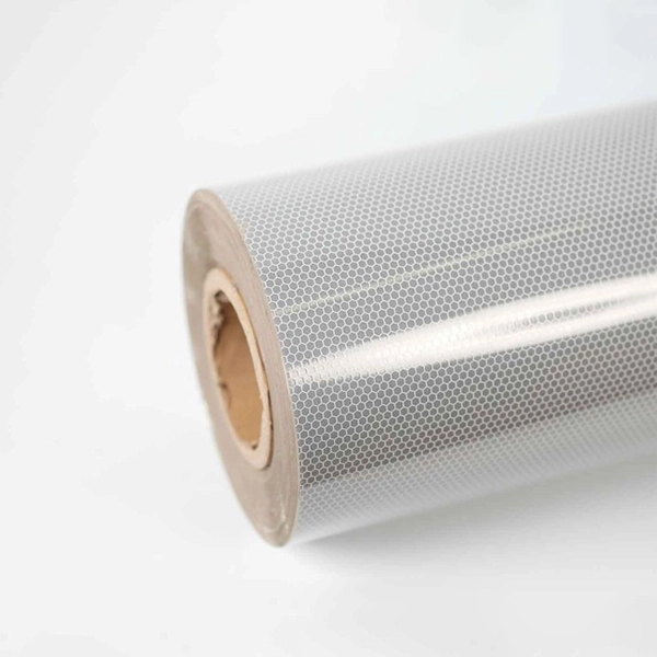 Vinilo Reflectivo Panal De Abeja Blanco (61cm)