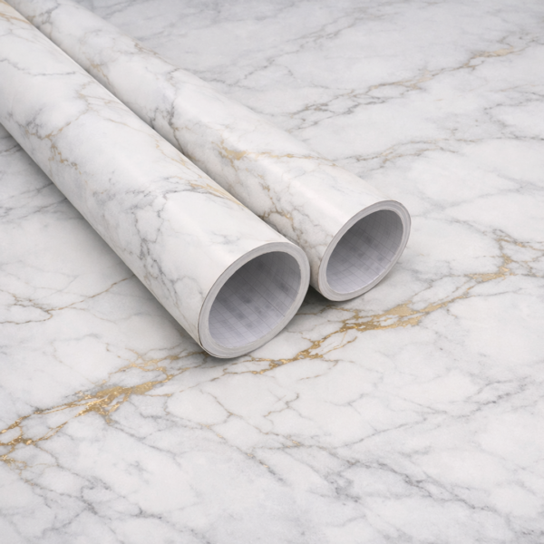 Vinilo Simil Mármol Calacata Gold L053