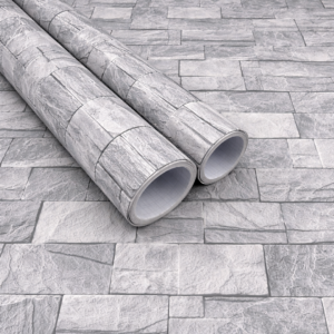 Vinilo Simil Piedra Caliza Gris P646