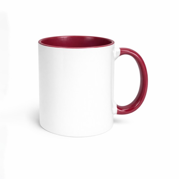 Taza Cerámica Importada con Interior y Asa Color