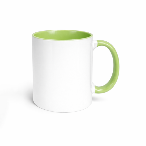 Taza Cerámica Importada con Interior y Asa Color