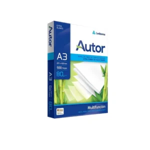 Resma Autor A3 80g x 500 hojas papel blanco formato grande