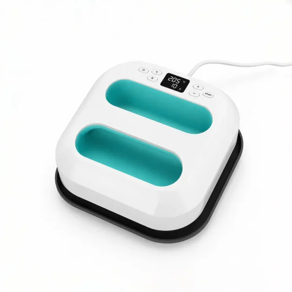 estampadora portátil digital DTF mini plancha térmica aplicando vinilo textil prensa térmica portátil para remeras estampadora compacta con display digital